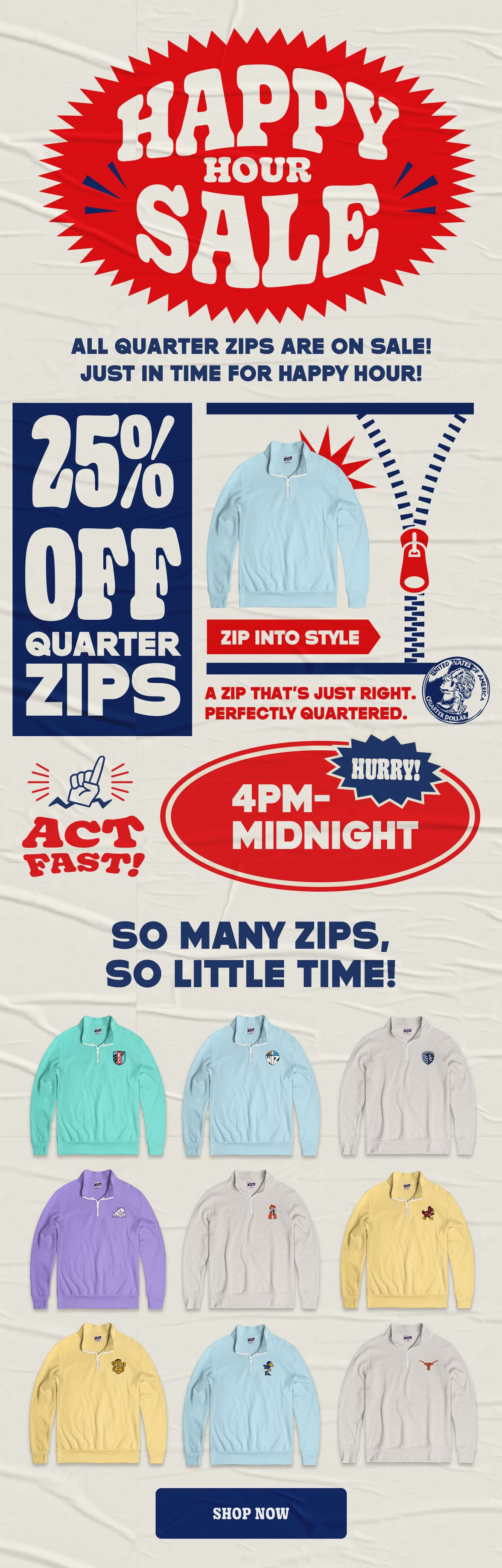 Shop Quarter Zips