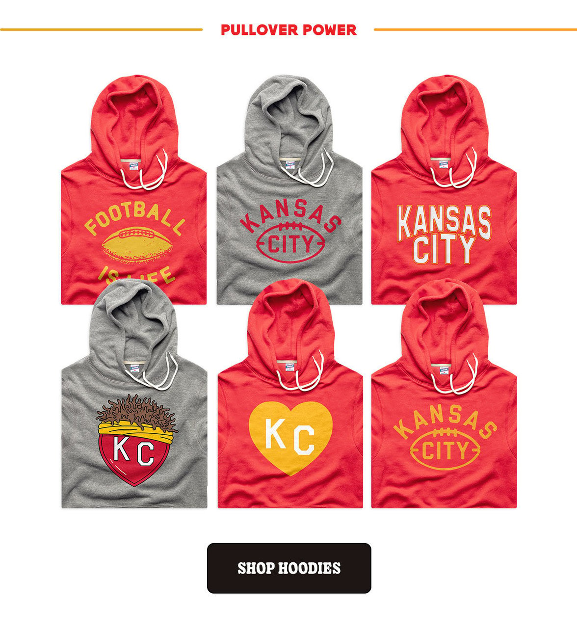 Shop KC Football Hoodies