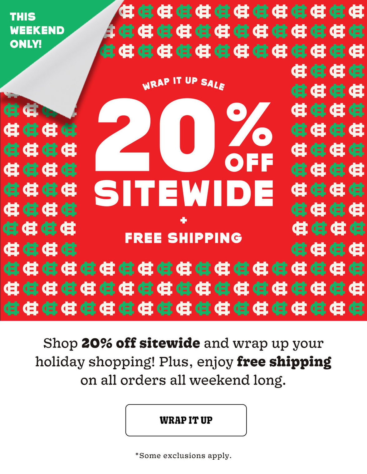 Shop 20% Off Sitewide